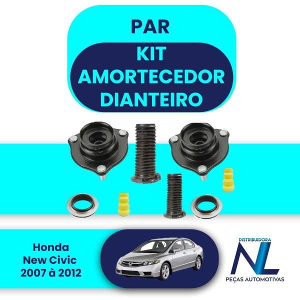 Imagem de Par Kit Amortecedor Coxim Dianteiro New Civic 2007 A 2011