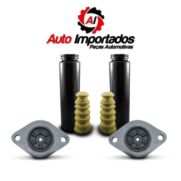 Imagem de Par Kit Amortecedor Coxim Guarda Pó Suspensão Traseira Ford Fiesta Hatch 2002 2003 2004 2005 2006 2007 2008 2009 2010