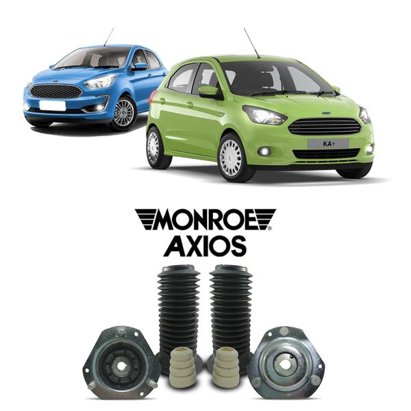 Imagem de Par Kit Amortecedor Dianteiro Axios Ford Novo Ka 2014 A 2021