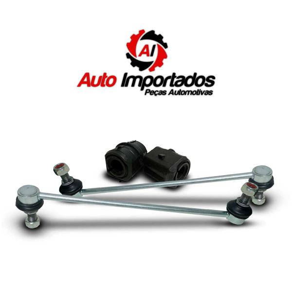 Imagem de Par Kit Bucha Bieleta Barra Estabilizadora Suspensão Dianteira Chevrolet Prisma 2013 2014 2015 2016 2017 2018 2019