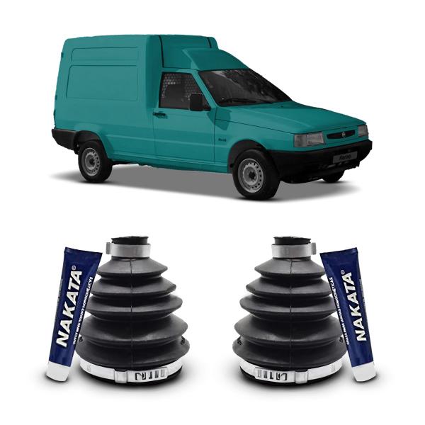 Imagem de Par Kit Coifa Borracha Graxa Abraçadeira Homocinética Original Nakata Lado Roda Fiat Fiorino 2001 2002 2003 2004