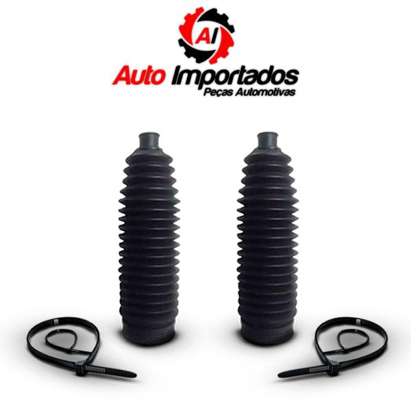 Imagem de Par Kit Coifa Guarda Pó Caixa Direção Dianteiro Suspensão Dianteira Fiat Palio 1996 1997 1998 1999 2000