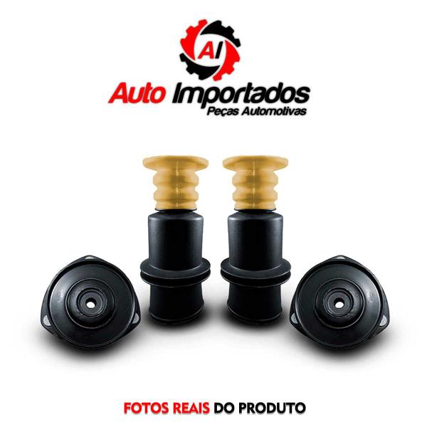 Imagem de Par Kit Coxim Batente Amarelo Guarda Pó Amortecedor Dianteiro Suspensão Dianteira Honda Civic 2003 2004 2005 2006