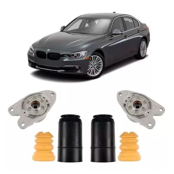 Imagem de Par Kit Coxim Batente Coifa Guarda Pó Amortecedor Traseiro Suspensão Traseira Bmw 328i 2013 2014 2015 2016 2017 2018