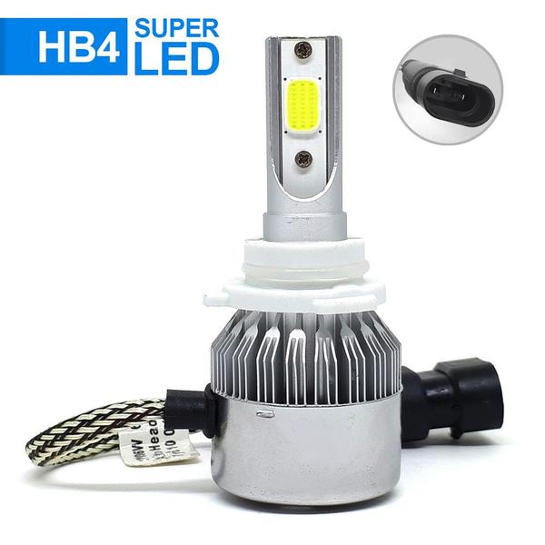 Imagem de Par Lâmpadas HB4 Farol Baixo Corolla 2003 2004 2005 2006 2007 Super Led C6 6000k 7200 Lumens Branco Frio Efeito Xenon