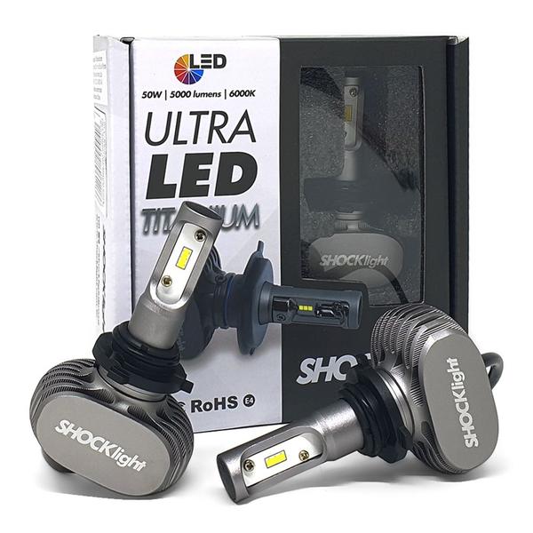 Imagem de Par Lâmpadas HB4 Farol Milha Jetta Ultra Led Titanium 10000 Lumens Forte Branco Efeito Xenon 2007 2008 2009 2010