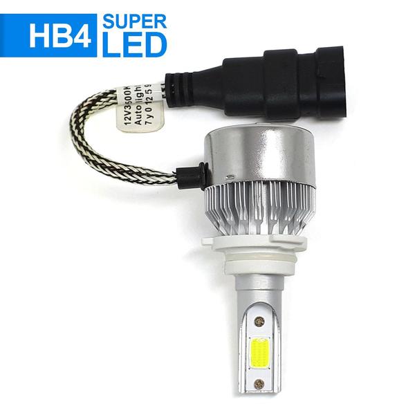 Imagem de Par Lâmpadas HB4 Farol Milha Polo 2007 2008 2009 2010 2011 2012 2013 Super Led C6 6000k 7200 Lumens Branco Frio Efeito Xenon