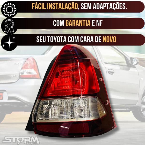 Imagem de Par Lanterna Farol Traseiro Etios Platinum Sedan 2013 A 2020