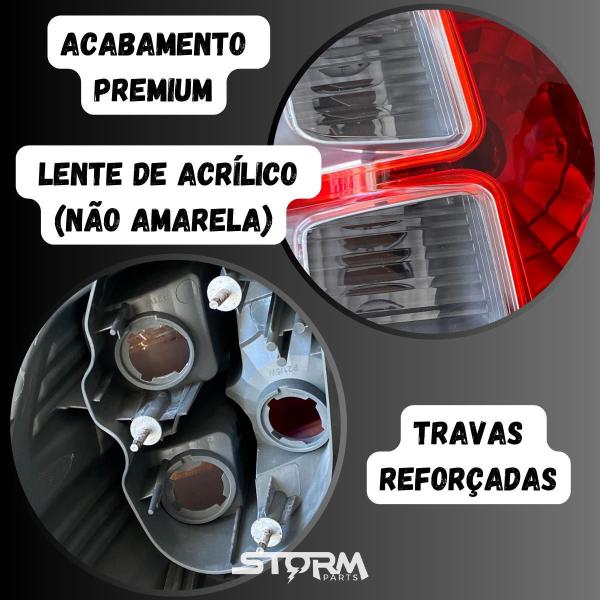 Imagem de Par Lanterna Luz De Freio Honda Fit Ano 2009 A 2015 Farol