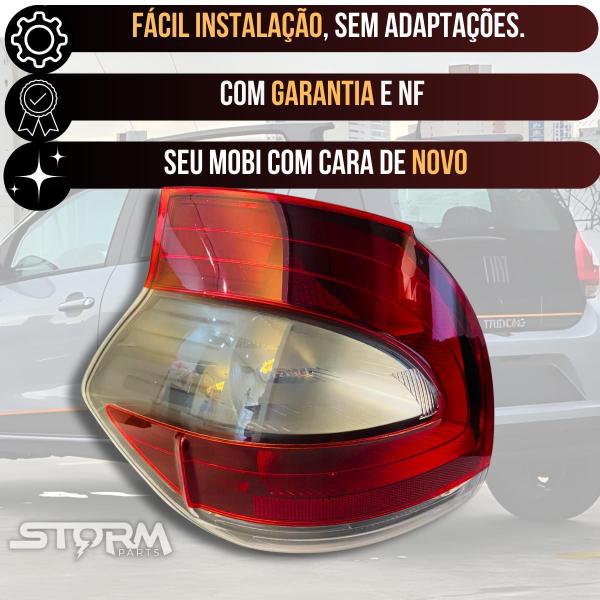 Imagem de Par Lanterna Luz Freio Traseira Fiat Mobi Ano 2016 A 2025