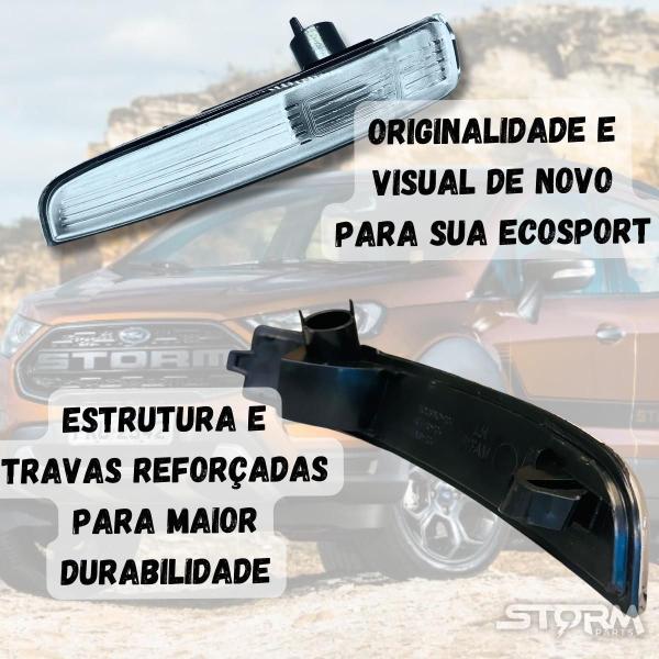 Imagem de Par Lanterna Seta Sinal Retrovisor Ford Ecosport 2018 A 2021