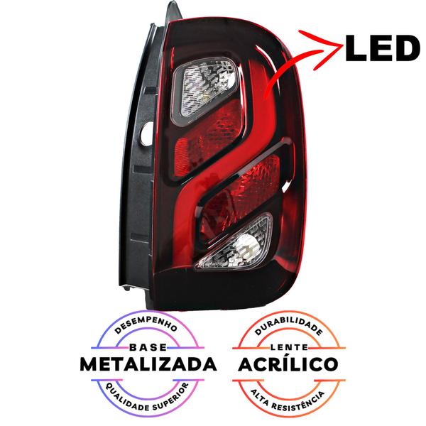 Imagem de PAR Lanterna Traseira Duster 2015 2016 2017 2018 2019 com LED