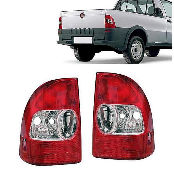 Imagem de PAR Lanterna Traseira Fiat Strada 2001 02 03 04 VM/CR