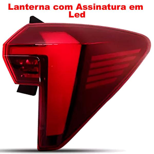 Imagem de Par lanterna traseira hb20 hatch 2023 2024 2025 canto c/ led