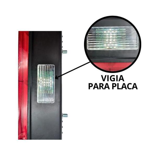 Imagem de Par Lanterna Traseira Led 24V Mercedes Br + Par Lente