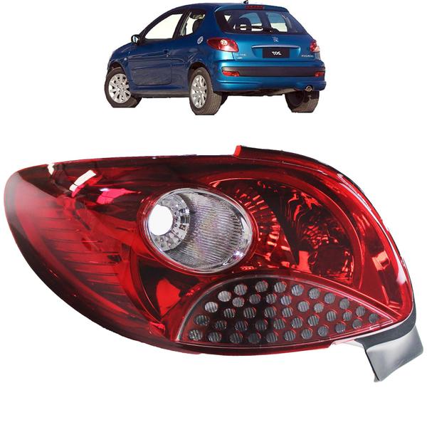 Imagem de PAR Lanterna Traseira para Peugeot 207 Hatch 2009 2010 2011