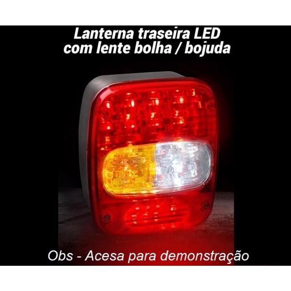 Imagem de Par Lanterna Traseira V W Euro 5 22 Leds Bivolt Bojuda