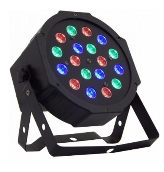 Imagem de Par Led 18 leds RGB 1W Dmx Efeito Iluminação DJ