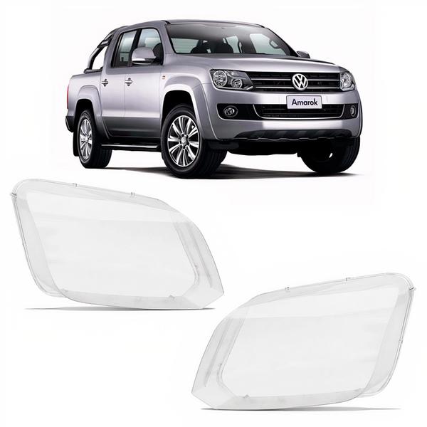 Imagem de PAR Lente Farol Amarok 10 11 12 13 14 15 2016 2017 2018 2019