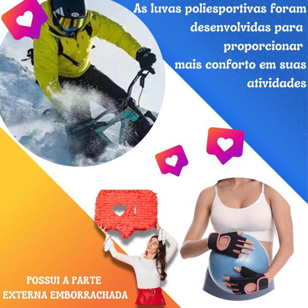 Imagem de Par Luvas Neoprene Ciclismo Ginástica Fitness Emborrachada