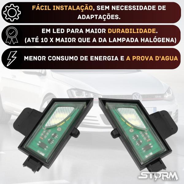 Imagem de Par Luz Retrovisor Cortesia Golf Mk7 Lâmpada Led 2014 A 2018