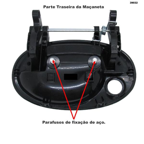 Imagem de Par Maçanetas Externa Dianteira com furo GM Meriva 2002-2012