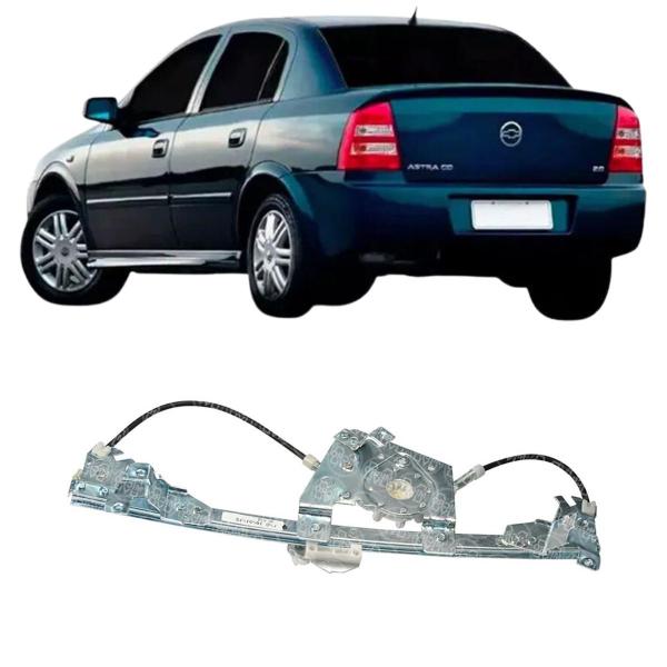 Imagem de Par Maquina Vidro Eletrica Traseira Astra 4P 1998 Ate 2011 Sem Motor Fixacao Bosch