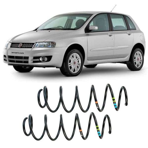 Imagem de Par mola espiral fiat stilo 2003 ate 2006 dianteira cofap