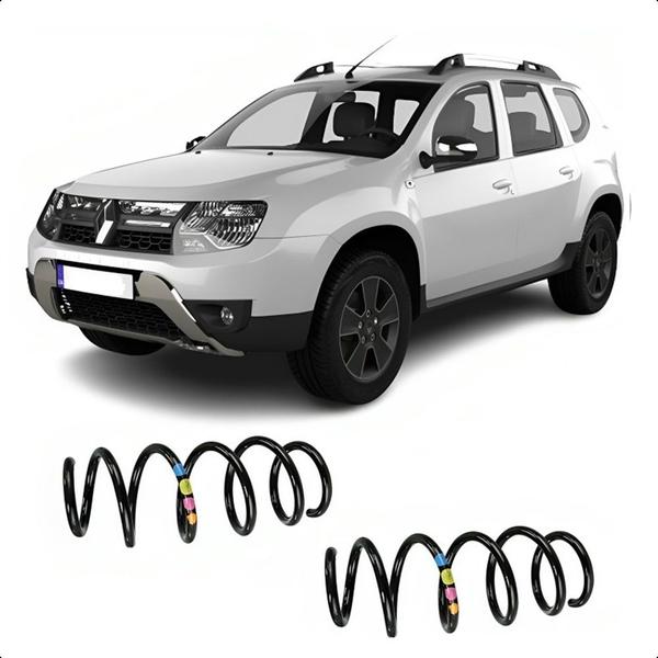 Imagem de Par Mola Espiral Renault Duster 4x2 2012 em Diante Traseira