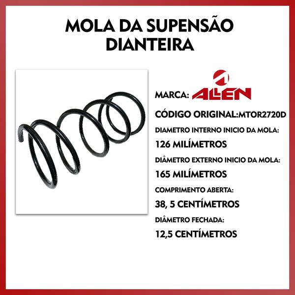 Imagem de Par Molas Do Amortecedor Dianteiro Pajero Tr4 2013