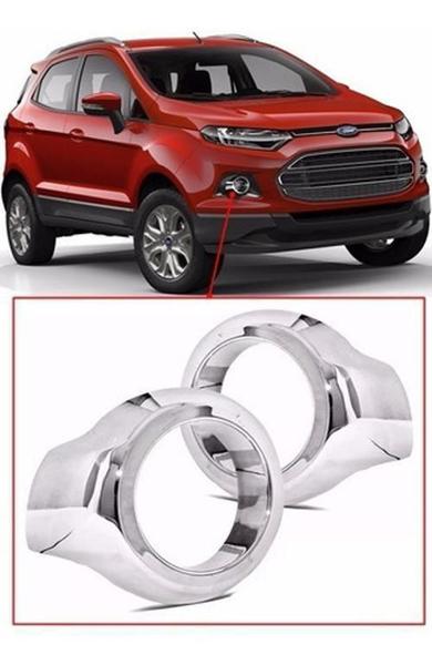 Imagem de Par Moldura Aro Milha Ecosport Cromado