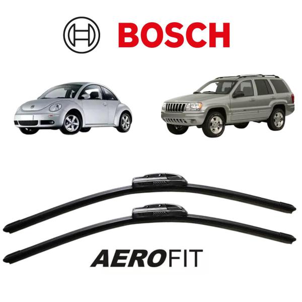 Imagem de Par Palheta Aerofit Dianteira Fusca New Beetle 2000 A 2010 Bosch