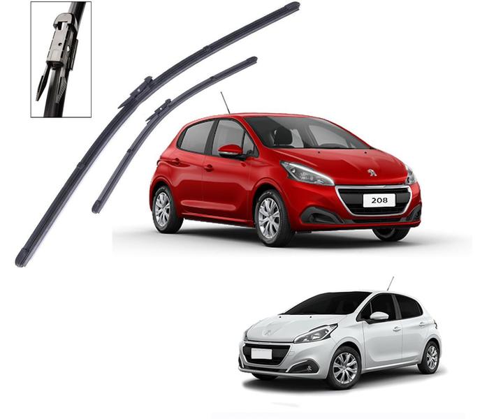 Imagem de Par Palheta do Limpador de Parabrisa Peugeot 208 Griffe Allure Active 2012 2013 2014 2015 2016 2017