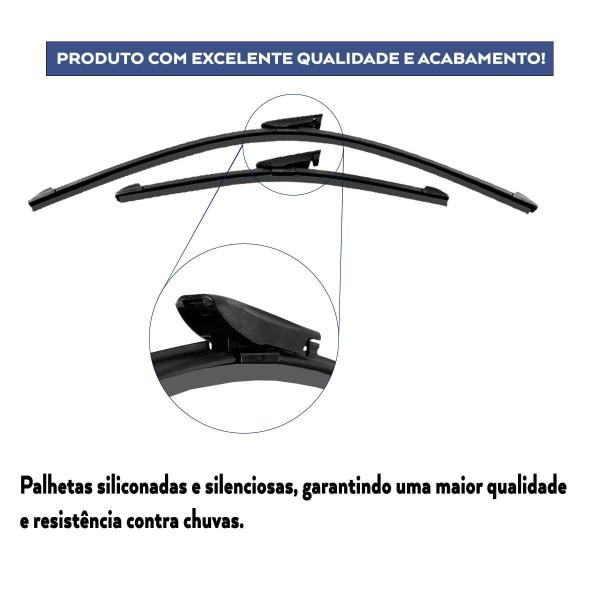 Imagem de Par Palheta Limpa Parabrisa Dianteira Citroen C3 2012 A 2024