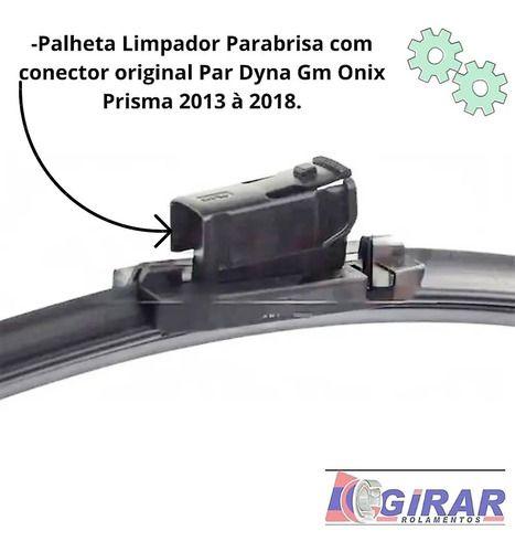 Imagem de Par Palheta Limpado Do Parabrisa Gm Onix Prisma 2013 A 2018