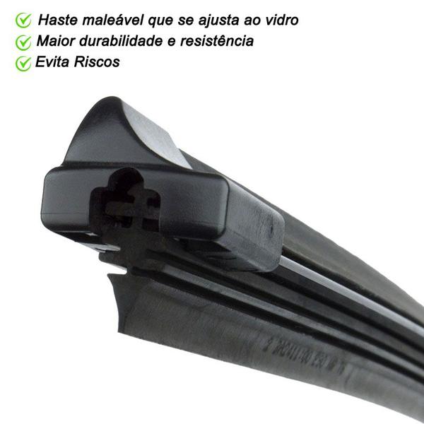 Imagem de Par Palheta Limpador ParaBrisa Audi A3 1996 97 98 99 00 01 02 03 04 05 06 Silicone