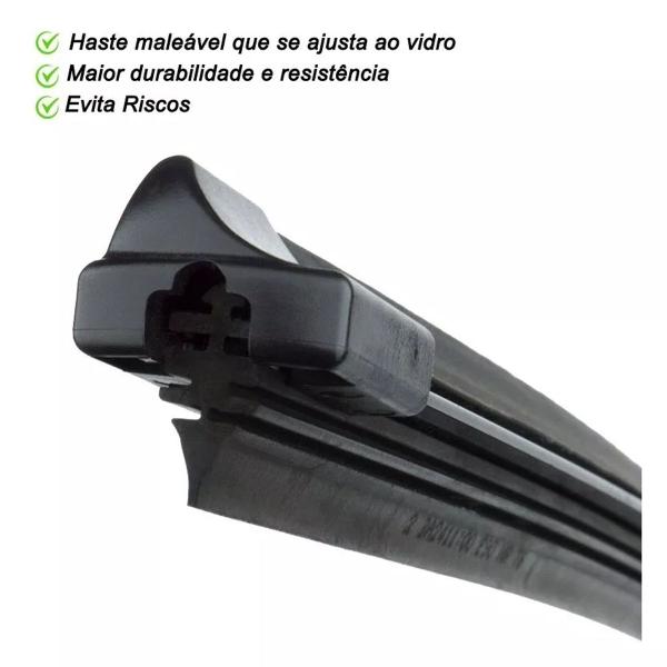 Imagem de Par Palheta Limpador ParaBrisa Audi S4 1997 a 1999 Silicone