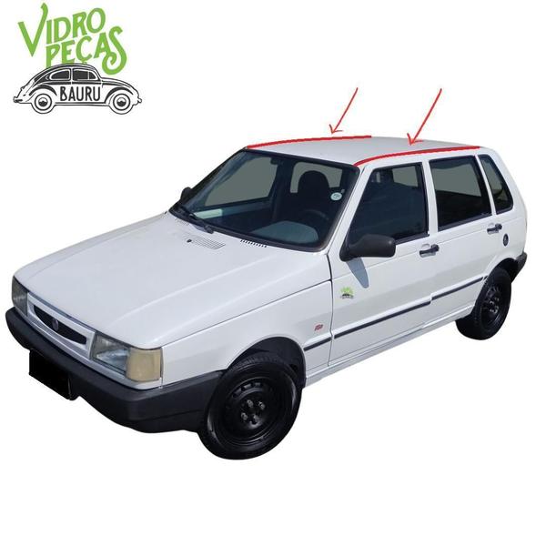 Par Pingadeira Borracha Friso Calha Teto Fiat Uno Até 2004 - Vidropeças Bauru Imagem de Par Pingadeira Borracha Friso Calha Teto Fiat Uno Até 2004