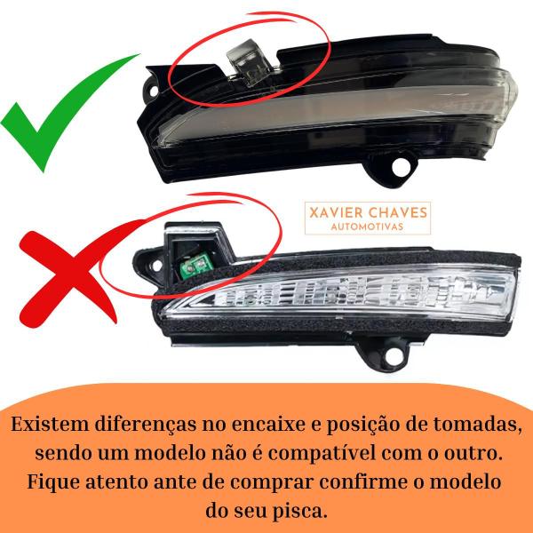 Imagem de Par Pisca Retrovisor Led Ford Fusion 2015 2016 2017 2018 19