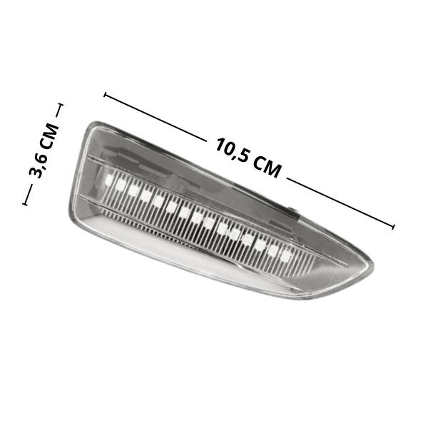 Imagem de Par Pisca Seta Sequencial Chevrolet GM Nova Montana Sinal Repetidor paralama Picape ano 2023 2024 LTZ Premier motor 1.2 turbo