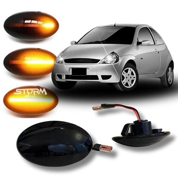 Imagem de Par Pisca Seta Sequencial Led Ford Ka 1997 A 2007 Repetidor