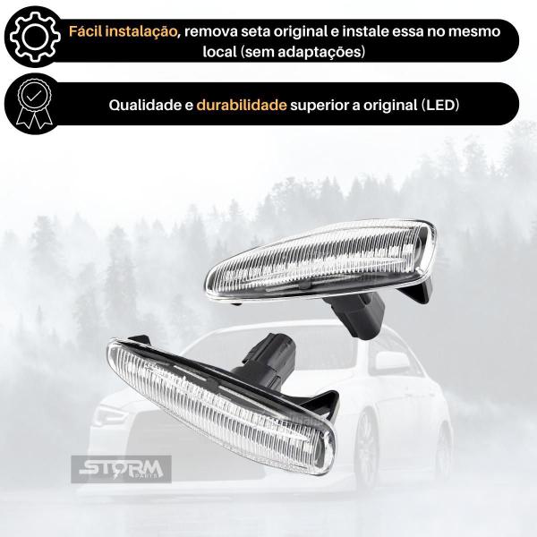 Imagem de Par Pisca Seta Sequencial Led Paralama Mitsubishi Outlander