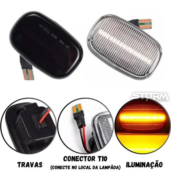 Imagem de Par Pisca Seta Sequencial Toyota Hilux Corolla Sw4 Fielder lâmpada lateral led sinal repetidor sedan camionete original nova modelo