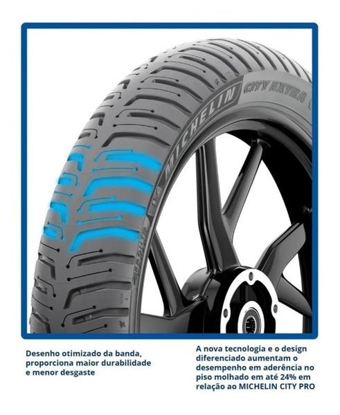 Imagem de Par Pneu 80/100-18 + 90/90-18 City Extra Michelin