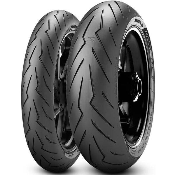 Par Pneu Cb 300 Ninja 300 110/70r17 + 150/60r17 Diablo Rosso 3 Pirelli - PIRELLI MOTO