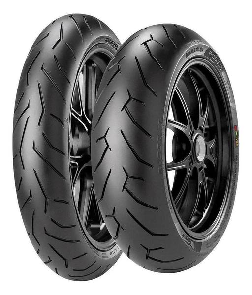 Imagem de Par Pneu Cb 500 Xj6 160/60r17 120/70r17 Diablo Rosso Ii Pirelli