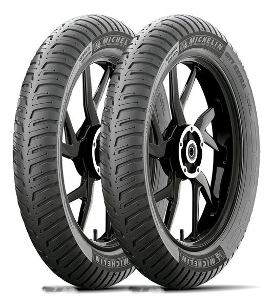 Imagem de Par Pneu CG 125/150/160 TITAN FAN CARGO START Michelin 80/100-18 + 100/90-18 City Extra