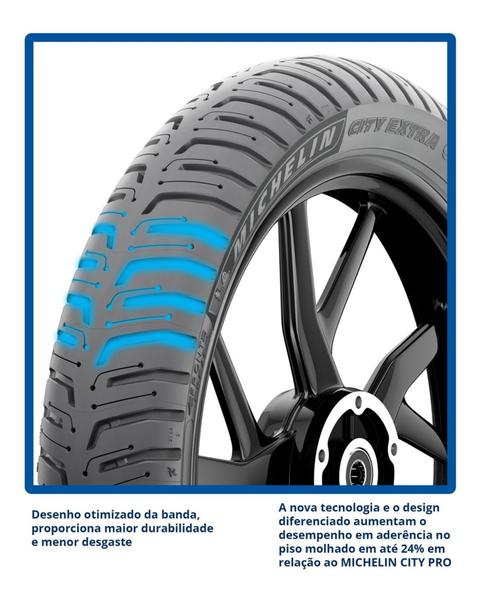 Imagem de Par Pneu  Fan Titan 160 80/100-18 E 100/90-18 City Extra Michelin