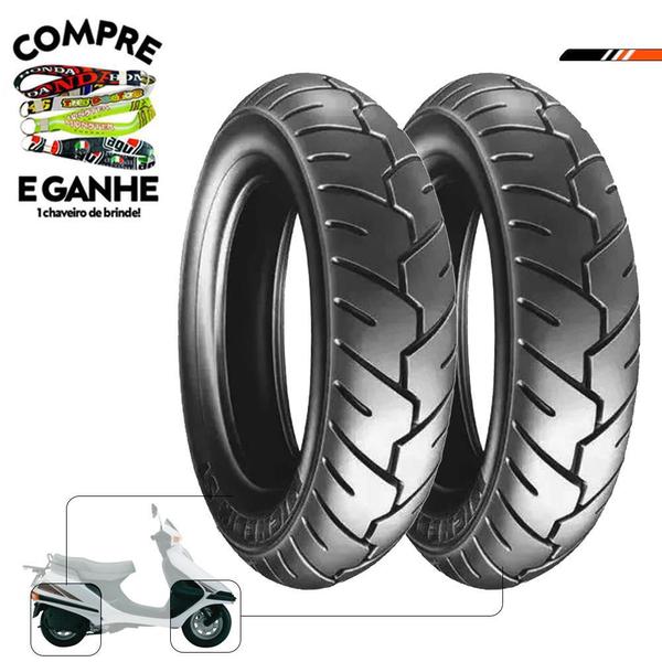 Imagem de Par Pneu Honda Ch 125 350-10 + 350-10 S1 Michelin