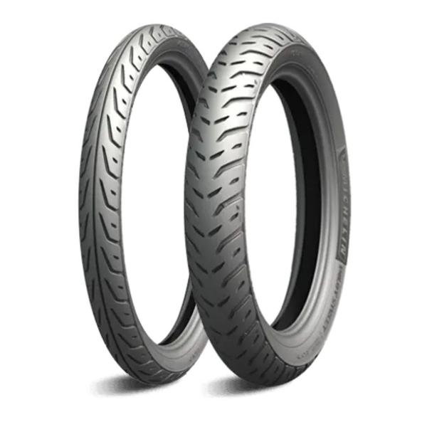 Imagem de Par Pneu Moto Michelin PILOT STREET 2 60/100-17 + 80/100-14 Honda Biz Pop